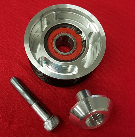 Billet Grooved Serpentine Belt Tensioner Pulley Gen 3 Hemi - Click Image to Close